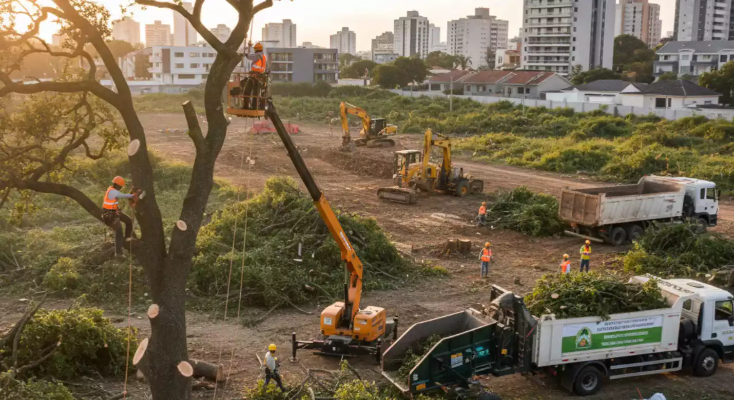 O que é a Podas CG e quais serviços o site oferece em Campo Grande?