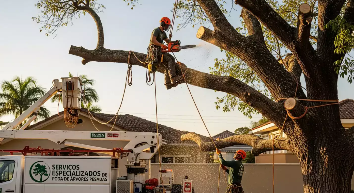 Segurança, riscos e limites legais na poda de árvores urbanas