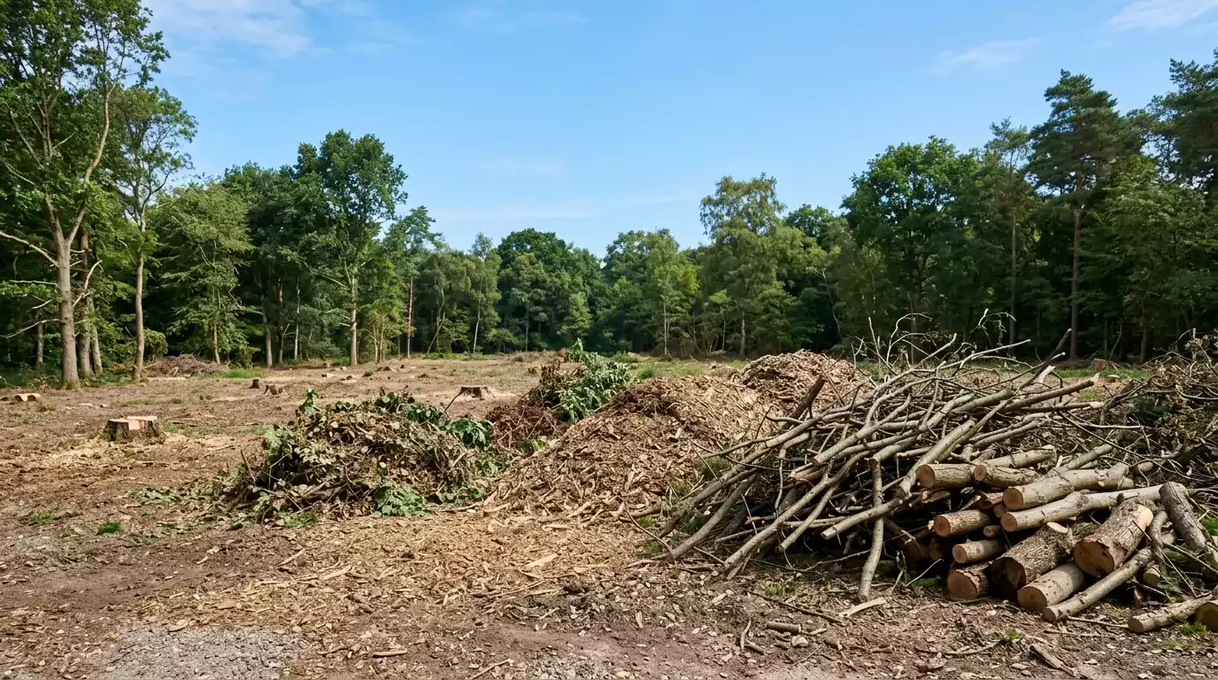 Destoca e limpeza de terreno para gramado