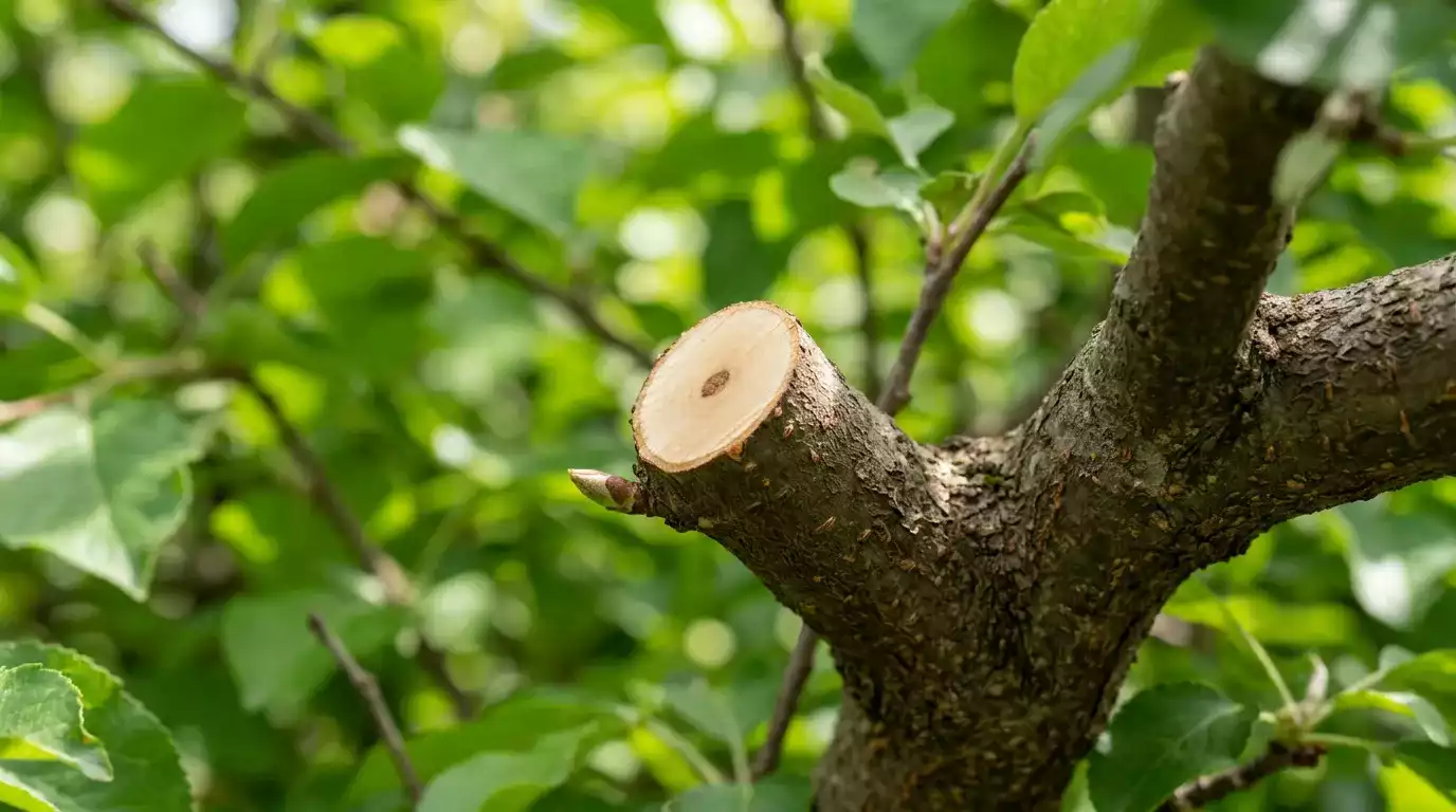 Equipe especializada realizando manejo de resíduos verdes em condomínio